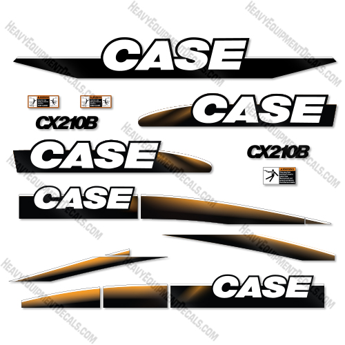 Fits Case CX210B Decal Kit Hydraulic Excavator decal kit