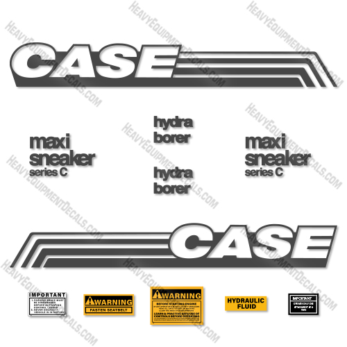 Fits Case Maxi Sneaker Series C Decal Kit case, decal kit