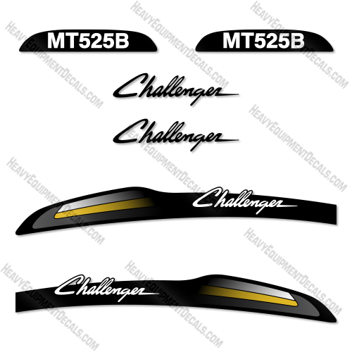 Challenger MT525B Decal Kit Tractor - New Style- Aftermarket Kit 