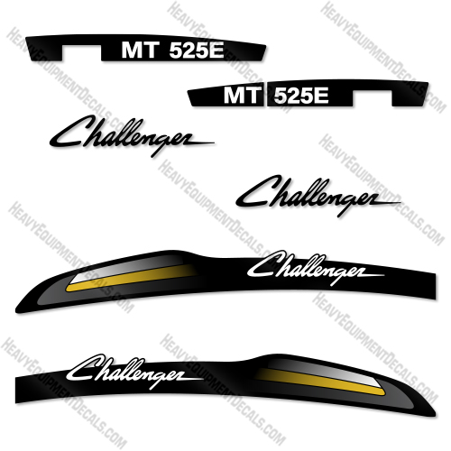 Fits Challenger MT525E Decal Kit Tractor 525e, decal kit, mt525, mt525d