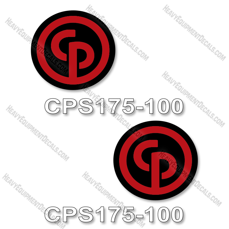 Fits Chicago Pneumatic CPS175-100 Decal Kit Air Compressor 175, cps175, 100