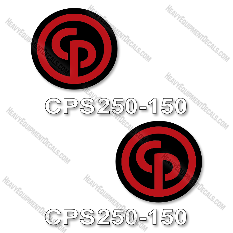 Fits Chicago Pneumatic CPS250-150 Decal Kit Air Compressor 250, cps250, 150