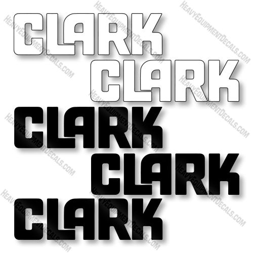 Clark C500 355 LPG Decal Kit Forklift - Aftermarket Kit decal kit, clark, decals 