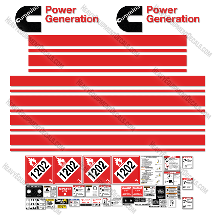 Fits Cummins C150D6R 150kw Towable Generator 