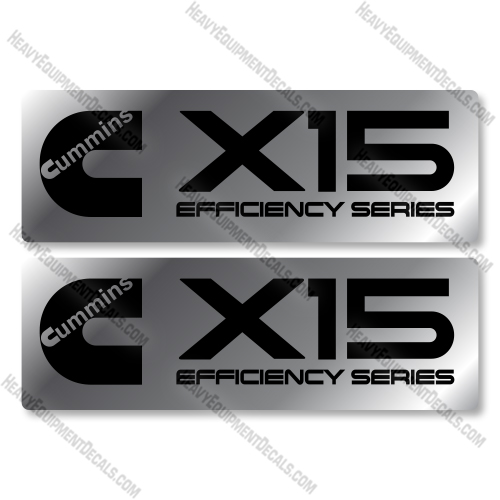Cummins X15 Efficiency Series Decal Kit Engine- Aftermarket Kit 