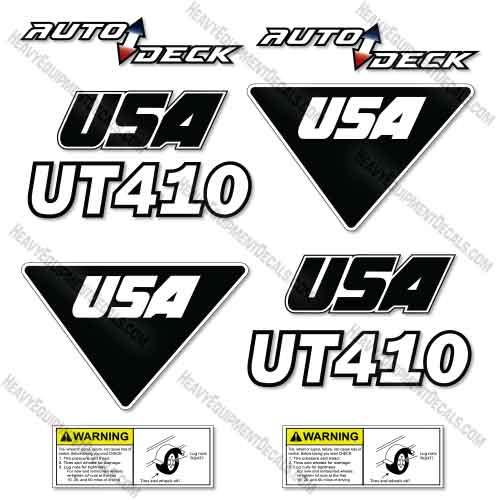 Custom USA Decal Upgrade Fits JLG UT410 Trailer - Aftermarket Kit decal kit, ut410, 410