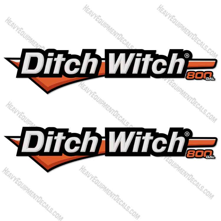 Fits Ditch Witch 800 Gallon 63.25" Decal Kit Vacuum Excavator 800, decal kit, ditch-witch, ditchwitch, 63.25, trencher