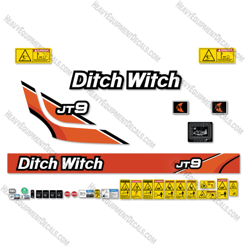 Fits Ditch Witch JT9 Decal Kit Drill 