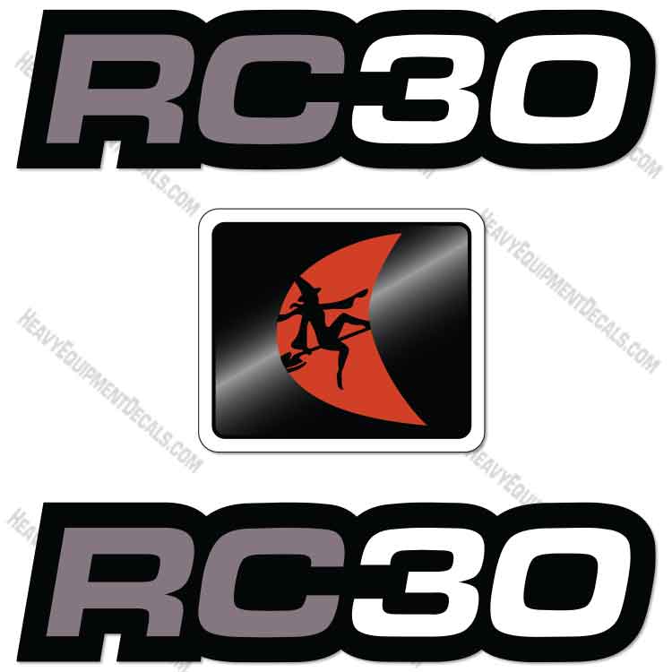 Fits Ditch Witch RC30 Decal Kit Reel Carrier 30, decal kit, ditch-witch, ditchwitch, fxt30, trencher