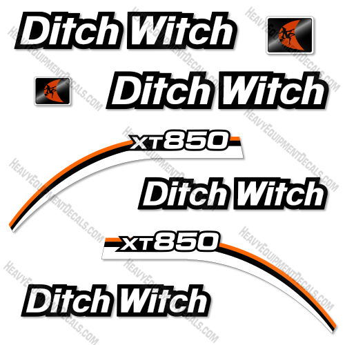 Fits Ditch Witch XT850 Decal Kit Mini Excavator decals, ditch-witch, ditchwitch, xt, 850, xt850, xt-850