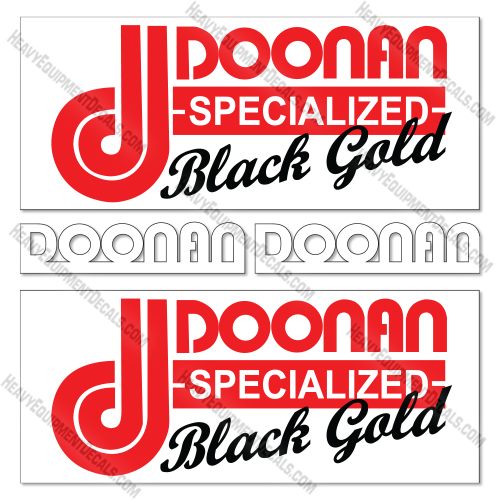 Fits Doonan Blackgold Trailer Logos Decal Kit Trailer  decal kit