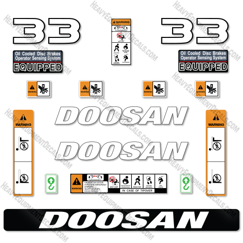 Doosan G33N-7 Decal Kit Forklift- Aftermarket Kit    