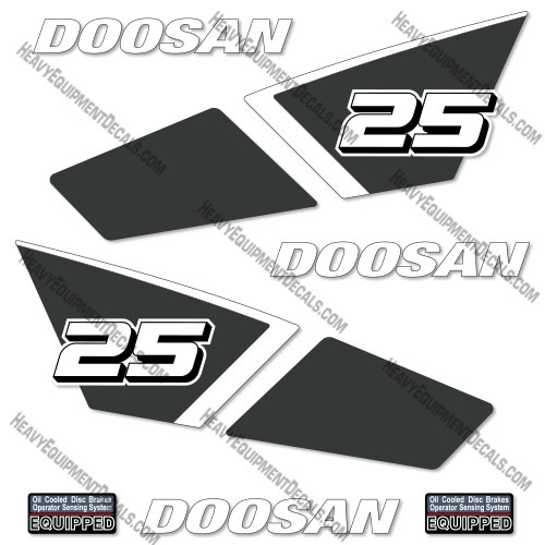 Fits Doosan GC25S-9 Decal Kit Forklift gc25s, gc25, 25s-9, decal kit, fork, fork lift, lift, 25-9