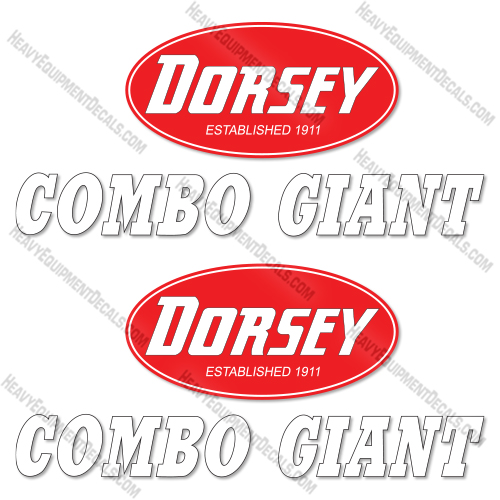 Fits Dorsey Combo Giant Decal Kit Trailer  decal kit