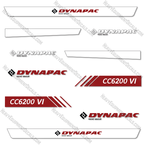 Fits Dynapac CC6200 VI Decal Kit Drum Roller  