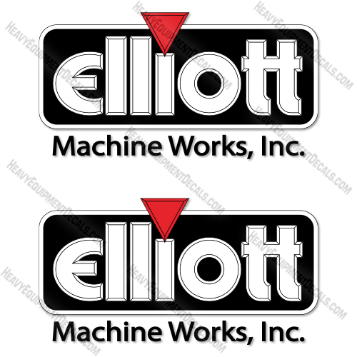 Elliott Logo Decal Kit Utility Truck - 9 Inch - Aftermarket Kit  decal kit, elliot