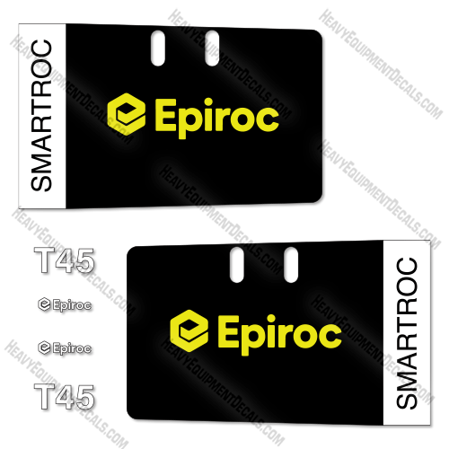 Fits Epiroc T45 Smartroc Decal Kit Mining Drill Rig 45, decal kit, t45