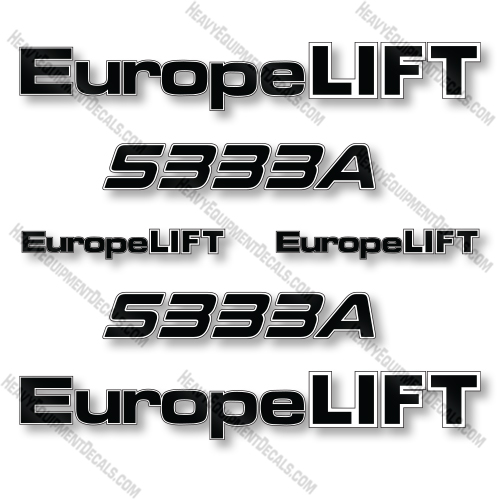 Europelift 5333A Decal Kit Telescopic Boom Lift- Aftermarket Kit  decal kit, decals, europelift