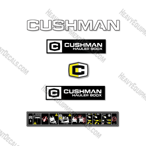 Fits Cushman Hauler 800X Decal Kit Utility Vehicle   4x4, 800, 800x, x