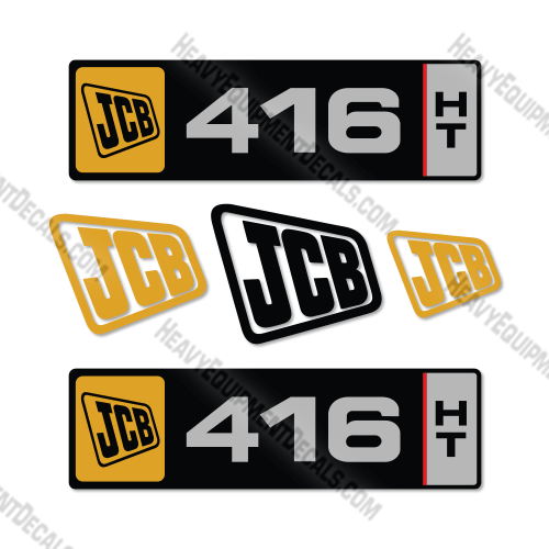 Fits JCB 416HT Decal Kit Wheel Loader  JCB, 416, 416HT, wheel loader