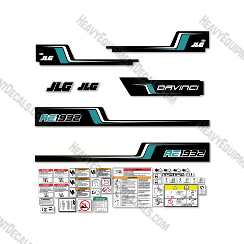 Fits JLG AE1932 Decal Kit Scissor Lift  1932, decal kit, AE-1932, AE1932