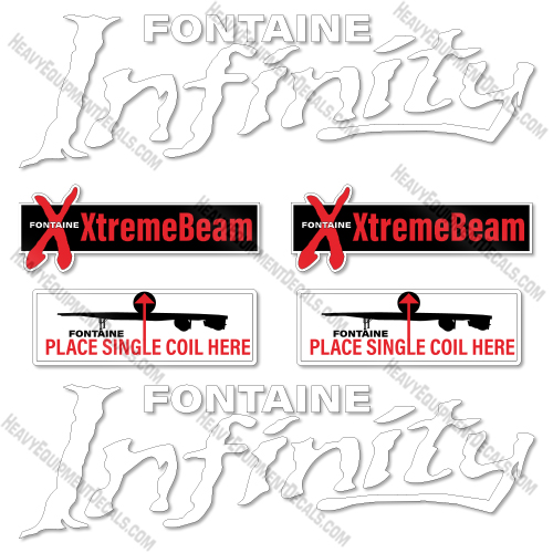 Fontaine Infinity Semi Logo Decal Kit Trailer - Aftermarket Kit 