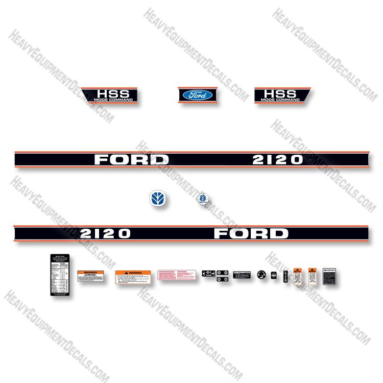Fits Ford 2120 HSS Decal Kit Tractor decal kit