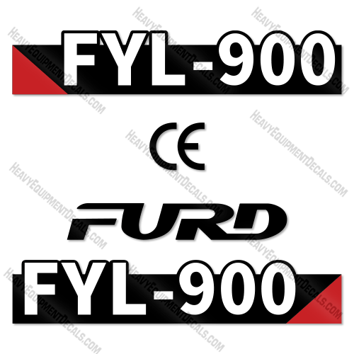 Fits Furd FYL-900 Decal Kit Roller fyl, fyl900, 900, fyl-900
