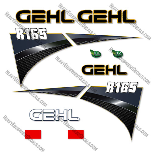Fits GEHL R165 Decal Kit Skid Steer- Style #1 165, decal kit, gehl, r165