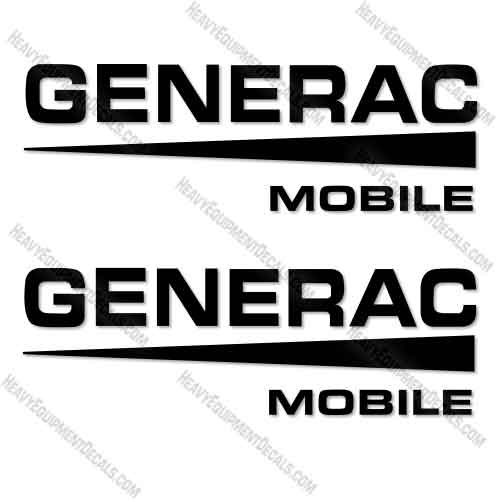 Fits Generac Mobile Logo Light Tower Decal Kit decal kit, generac, mobile 