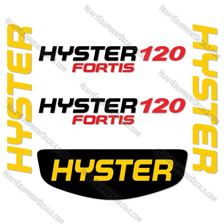 Fits Hyster Fortis S120 Decal Kit Forklift decal kit