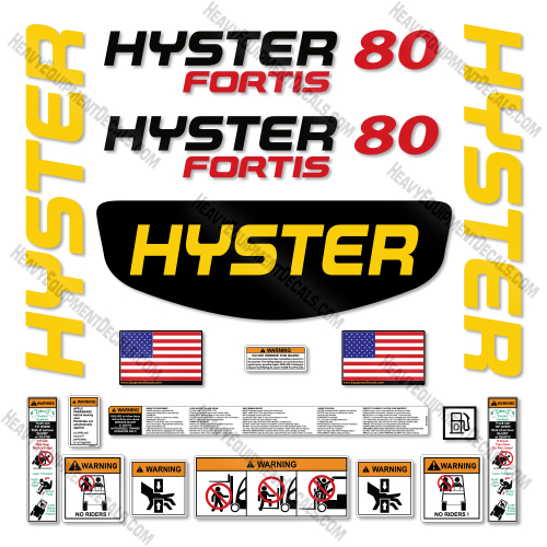Hyster H80FT Decal Kit Forklift -Aftermarket Kit 
