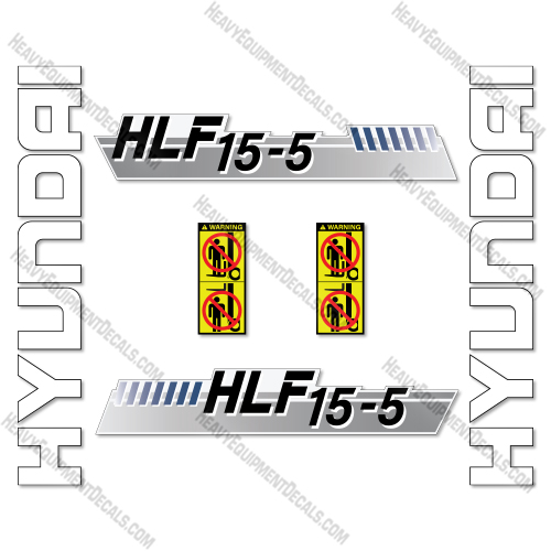 Fits Hyundai HLF15-5 Decal Kit Forklift decal kit