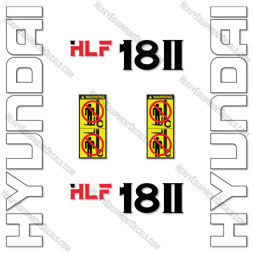 Fits Hyundai HLF18-II Decal Kit Forklift   decal kit