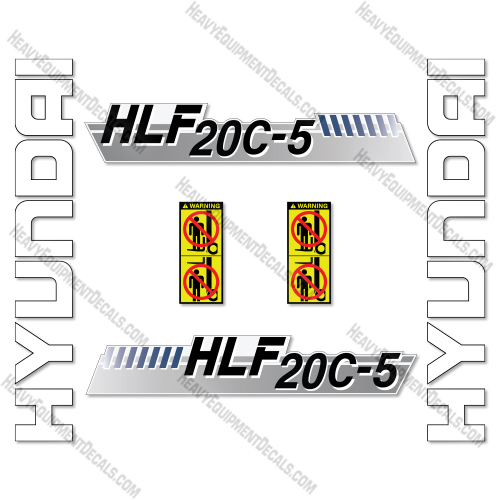 Fits Hyundai HLF20C-5 Decal Kit Forklift   decal kit