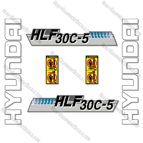 Fits Hyundai HLF30C-5 Decal Kit Forklift  decal kit