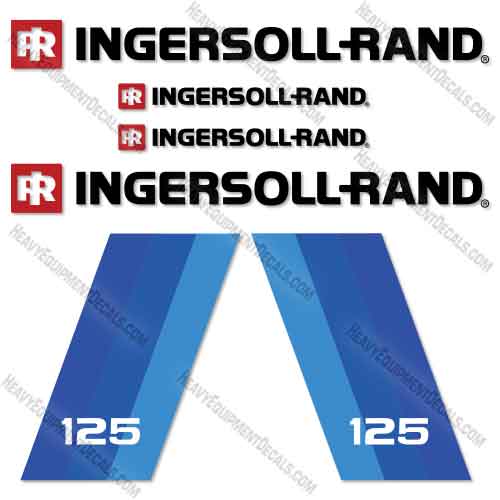 Fits Ingersoll-Rand 125 Compressor Decal Kit   ingersoll, ingersoll-rand, ingersollrand, decal kit 