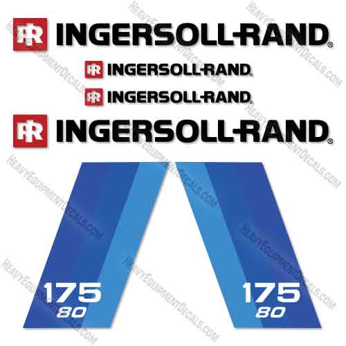 Fits Ingersoll-Rand 175 80 Compressor Decal Kit  ingersoll, ingersoll-rand, ingersollrand, decal kit 