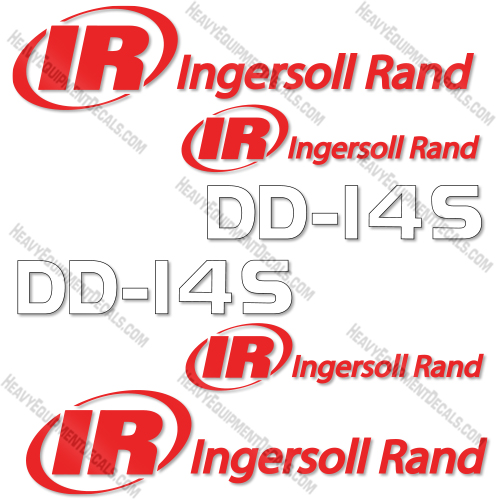 Fits Ingersoll-Rand DD-145 Decal Kit Compactor  decal, kit ingersoll-rand, ingersollrand