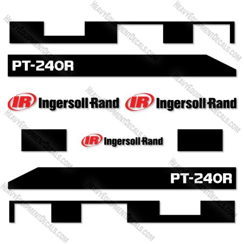 Fits Ingersoll-Rand PT240R Decal Kit Asphalt Compactor  decal kit, ingersoll, ingersoll-rand, ingersollrand