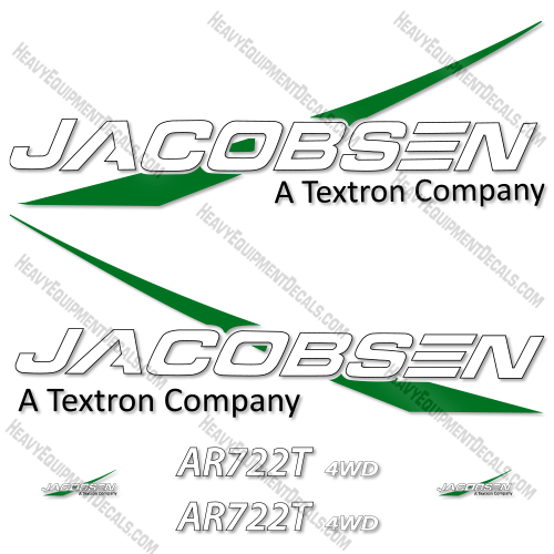 Fits Jacobsen AR-722T Decal Kit Mower 722, ar-722, ar722, decal kit