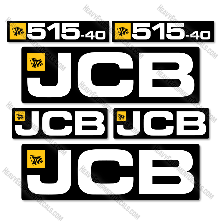 Fits JCB 515-40 Decal Kit Telehandler 515, 515-40, 40