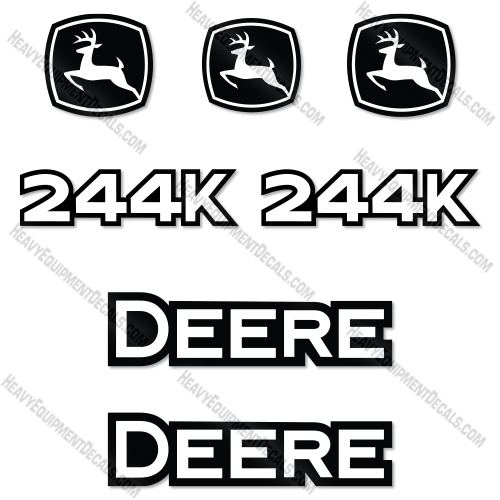 Fits John Deere 244K Decal Kit Wheel Loader  decal kit, deere, john deere
