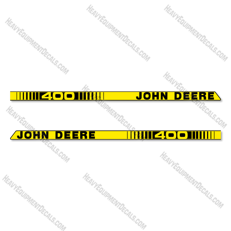 Fits John Deere 400 Riding Mower Decal Kit - Striped Version decal kit