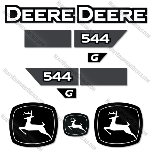Fits John Deere 544G New Style Decal Kit Wheel Loader   decal kit, deere, john deere
