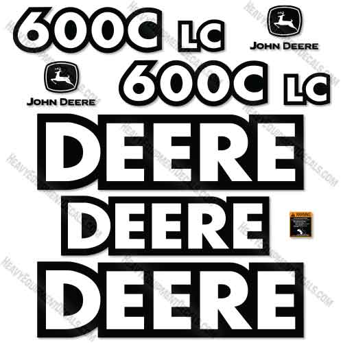 Fits John Deere 600LC Decal Kit Excavator decal kit, john deere, 