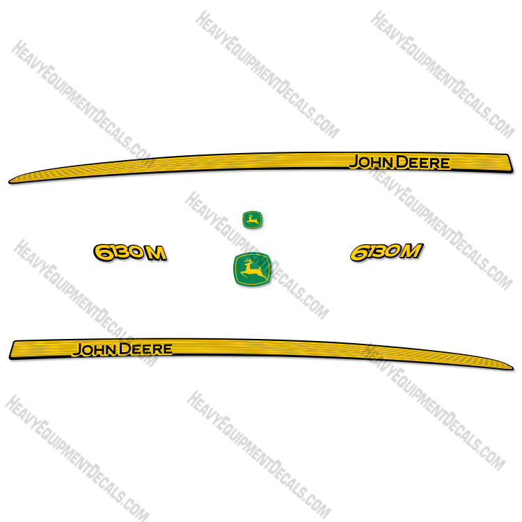 Fits John Deere 6130M Decal Kit Tractor  6130, decals, 6130-m