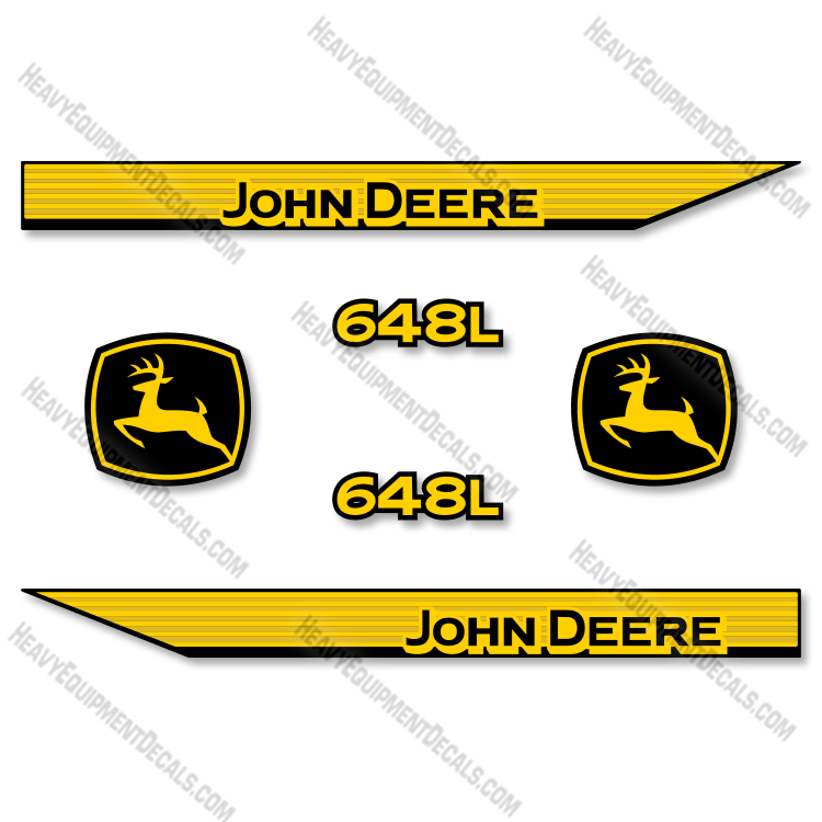 Fits John Deere 648L Decal Kit Skidder 648, l, 648-l, decals, decal kit