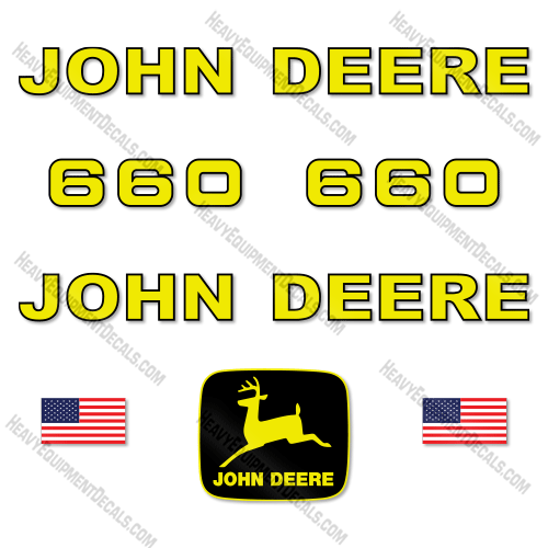 Fits John Deere 660 Decal Kit Manure Spreader decal kit, trailer