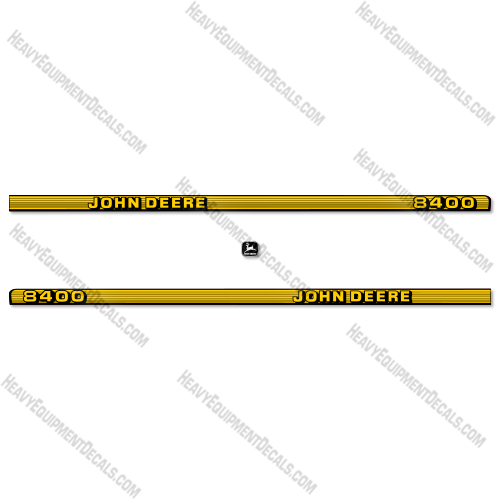 John Deere 8400 Logo Decal Kit Tractor- NEW STYLE ! 8400, decal kit, deere, john deere, new style